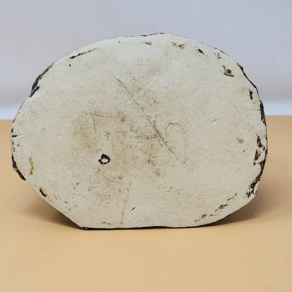 Vintage Majolica Style Ceramic Frog Tree Stump Art Pottery Planter - Picture 5 of 11